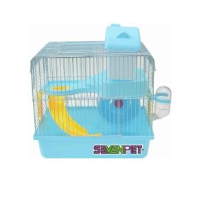 JAULA TOWN HOUSE II AZUL 27X21X33CM