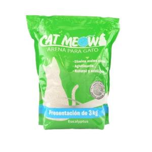 ARENA P/GATOS CAT MEOW EUCALIPTO3KG