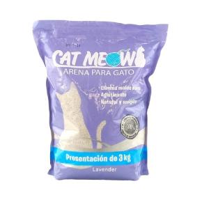 ARENA P/GATOS CAT MEOW LAVANDA 3KG