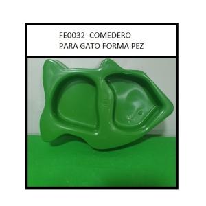 COMEDERO P/GATO EN FORMA DE PEZ
