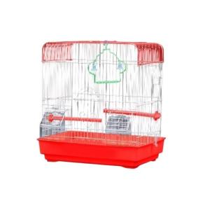 JAULA AVES CUBO 30X23X39CMS NARANJA