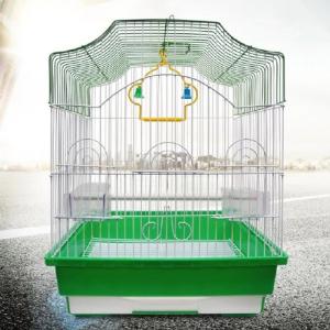 JAULA AVES CUBO 30X23X39CM VERDE