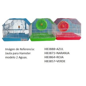 JAULA HAMSTERS DOS AGUAS AZUL