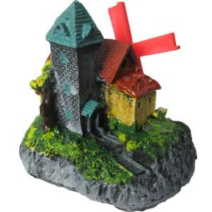 MOLINO C/CASA Y ESCALERA  11.5X9X13.5CM.