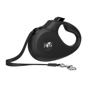 CORREA RETRACTIL 5 MTS MED NEGRA