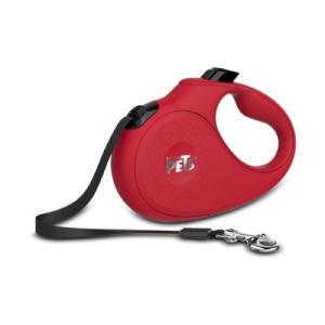 CORREA RETRACTIL 5 MTS GDE ROJA