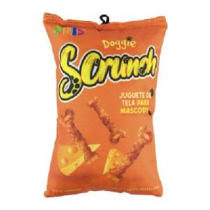 JUGUETE DE TELA DOGGIE SCRUNCH QUESO