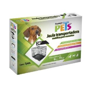 JAULA METALICA PLEGABLE P/MASCOTAS 24