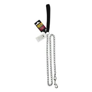 CORREA NEGRA C/CADENA METALICA 3MMX120CM