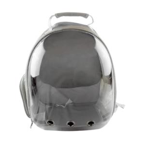 MOCHILA TRANSPARENTE P/MASCOTAS GRIS