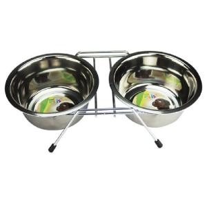 COMEDERO DOBLE C/2 PLATOS A.I. 32OZ