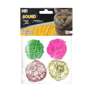 JUGUETE BOLA SOUND - 4 PZ