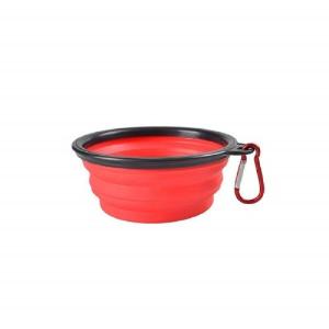 PLATO PLEGABLE MEDIANO P/VIAJE ROJO