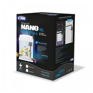 KIT NANO ACUARIO BLANCO C/LUZ LED 10L.