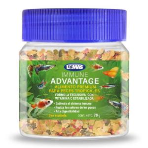 HOJUELAS IMMUNE ADVANTAGE PARA PECES TROPICALES 70 GRS