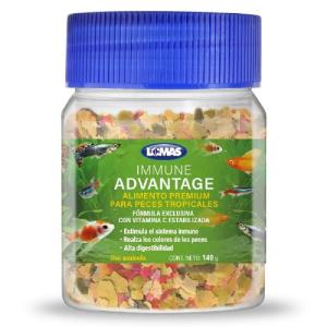 HOJUELAS IMMUNE ADVANTAGE PARA PECES TROPICALES 140 GRS
