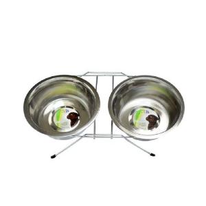 COMEDERO DOBLE C/2 PLATOS A.I. 64OZ