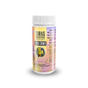 TIRAS REACTIVAS PARA MEDICION DE ACUARIOS 7 PARAMETROS - 100 PIEZAS