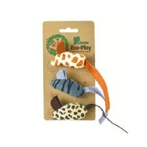 JUGUETE RATON ECOPLAY - 3 PZ