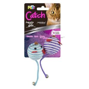 JUGUETE PELOTA DE RATON CATCH - 2 PZ