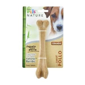 JUGUETE HUESO DE BAMBU GDE POLLO