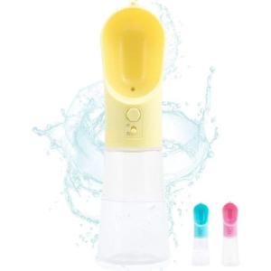 BOTELLA DE AGUA PORTATIL DISPEN 350ML. AMARILLO