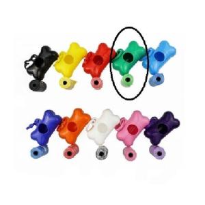 DISP DE POOP BAGS EN FORMA TIPO HUESO VERDE