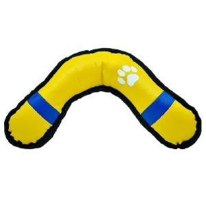 BOOMERANG DE LONA PARA PERRO AMARILLO