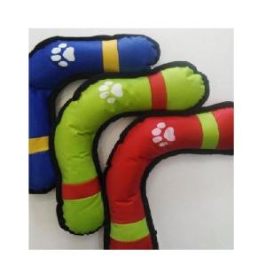 BOOMERANG DE LONA PARA PERRO AZUL