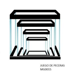 JUEGO DE PECERAS DE CINTA ALTAS C/4PZAS