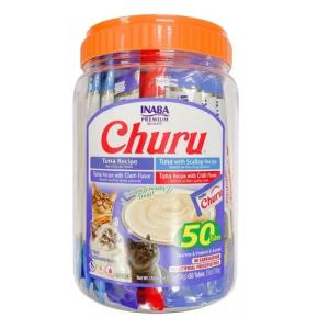 CHURU BOTE C/50PZAS MARISCOS P/GATO 14GR