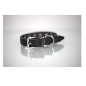 COLLAR PIEL C/ESTOPEROLES 1CM T8 NEGRO