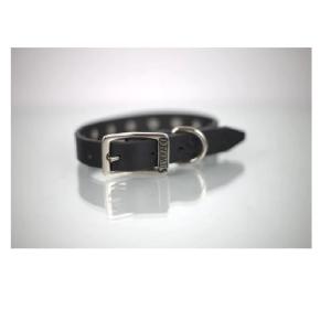 COLLAR PIEL C/ESTOPEROLES 1CM T14 NEGRO
