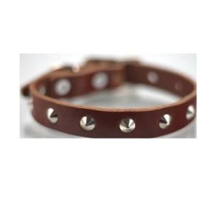 COLLAR PIEL C/ESTOPEROLES 3CM T24 PIEL