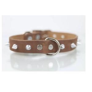 COLLAR PIEL C/PICOS 2CM T16 PIEL
