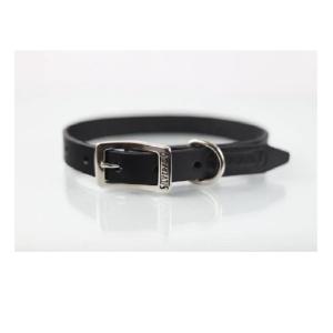 COLLAR PIEL LISO 2CM T14 NEGRO