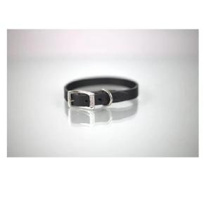 COLLAR PIEL LISO 1CM T12 NEGRO