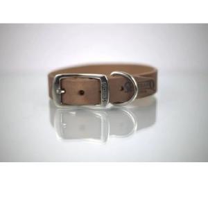 COLLAR PIEL LISO 3CM T22 PIEL