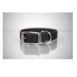COLLAR PIEL LISO 3CM T24 NEGRO