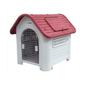 CASA P/MASCOTA DE TEJA CON PUERTA M. ROJO