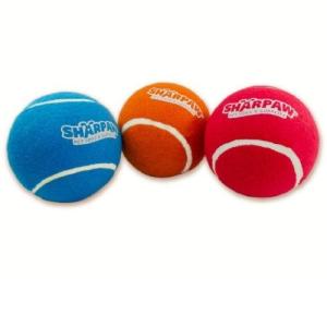 TINNY CHUMS PELOTA DE TENNIS VARIOS COLORES CON SONIDO 3 PIEZAS 2