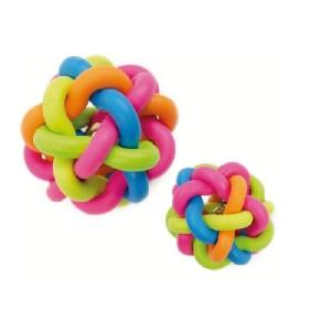 TINNY CHUMS SET 2 PELOTAS TRENZADA C/CASC. 7.5CM