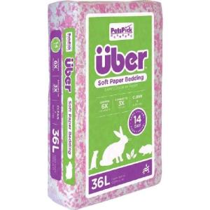 UBER PINK/WHITE PAPER BEDDING 36L