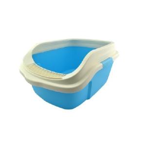 ARENERO P/GATO C/REJILLA 51.3X39X24.3CM AZUL