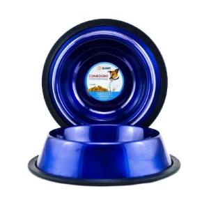 COMEDERO IMPORTADO ACERO INOX 16 oz. VAR COLO