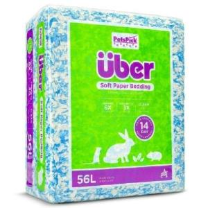 UBER BLUE/WHITE PAPER BEDDING 56L