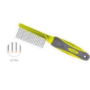 PEINE METALICO CON MANGO ANTIDERRAPANTE SP-7801