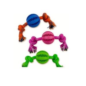 ROCKY CHUMS PELOTA MASAJE C/CUERDA CAUCHO