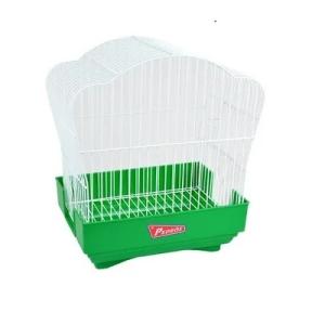 JAULA SERRANO BLANCO (BANDEJA COLOR VERDE)