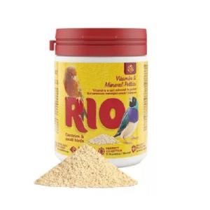 RIO/MEALBERRY VITAMINAS Y MINERALES P/CANARIOS  AVES EXOTICAS Y PEQUEÑAS AVES 120 GR.